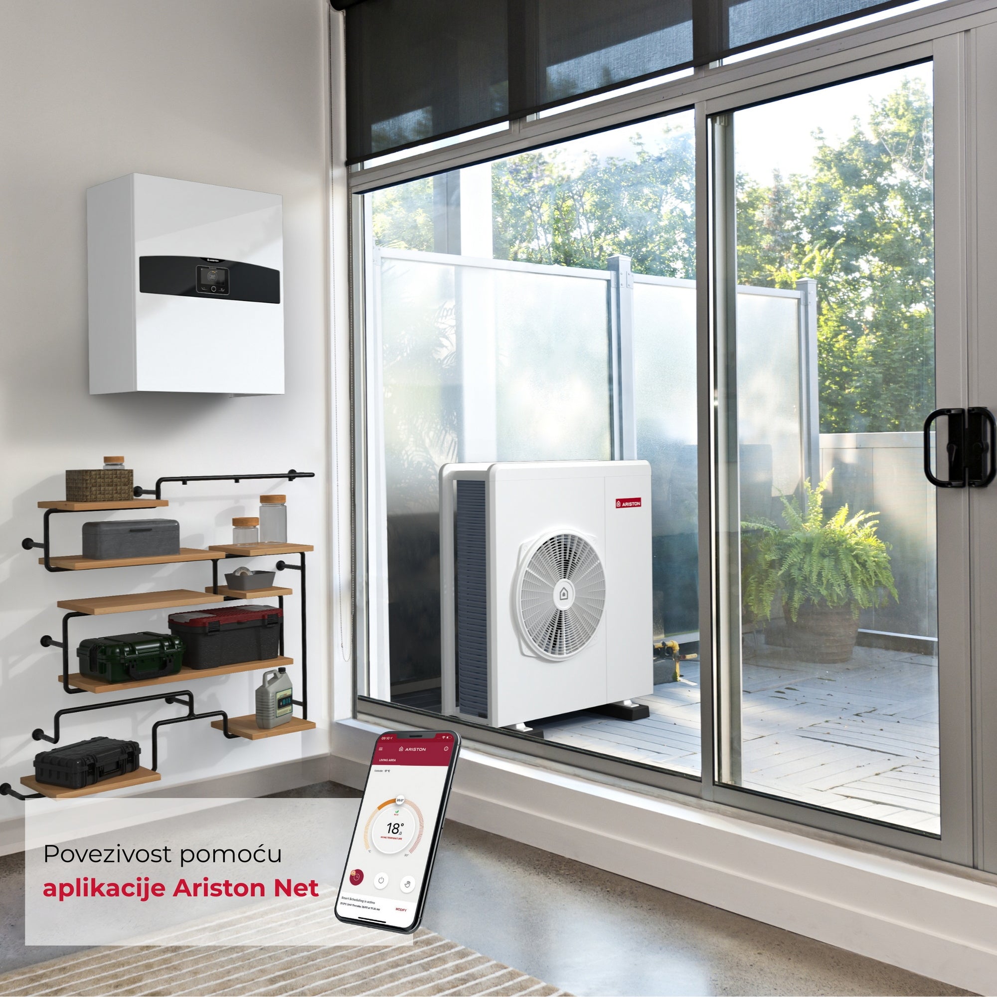 Toplotna pumpa Ariston Nimbus PLUS 80 M NET R32