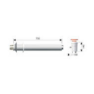ARISTON Koaksijalni dimovodni set sa vertikalnim početkom - 750mm Ø60/100
