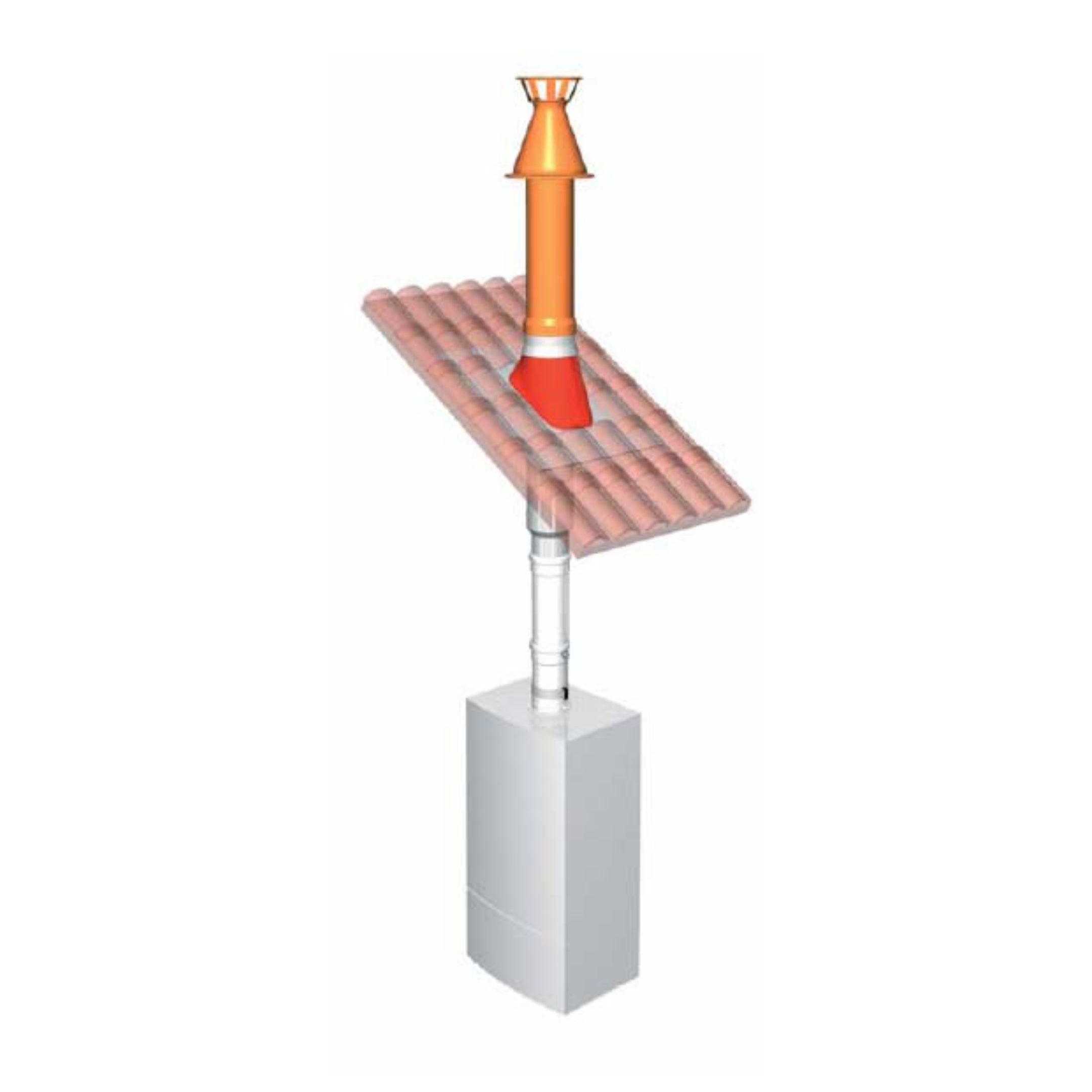 ARISTON Koaksijalni dimovodni set sa vertikalnim početkom - 750mm Ø60/100
