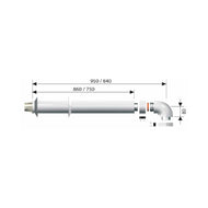 ARISTON Koaksijalni dimovodni set sa horizontalnim početkom - 1000mm Ø60/100