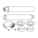 Ariston dimovodni set za konvencionalne gasne kotlove 60 100 1m skica