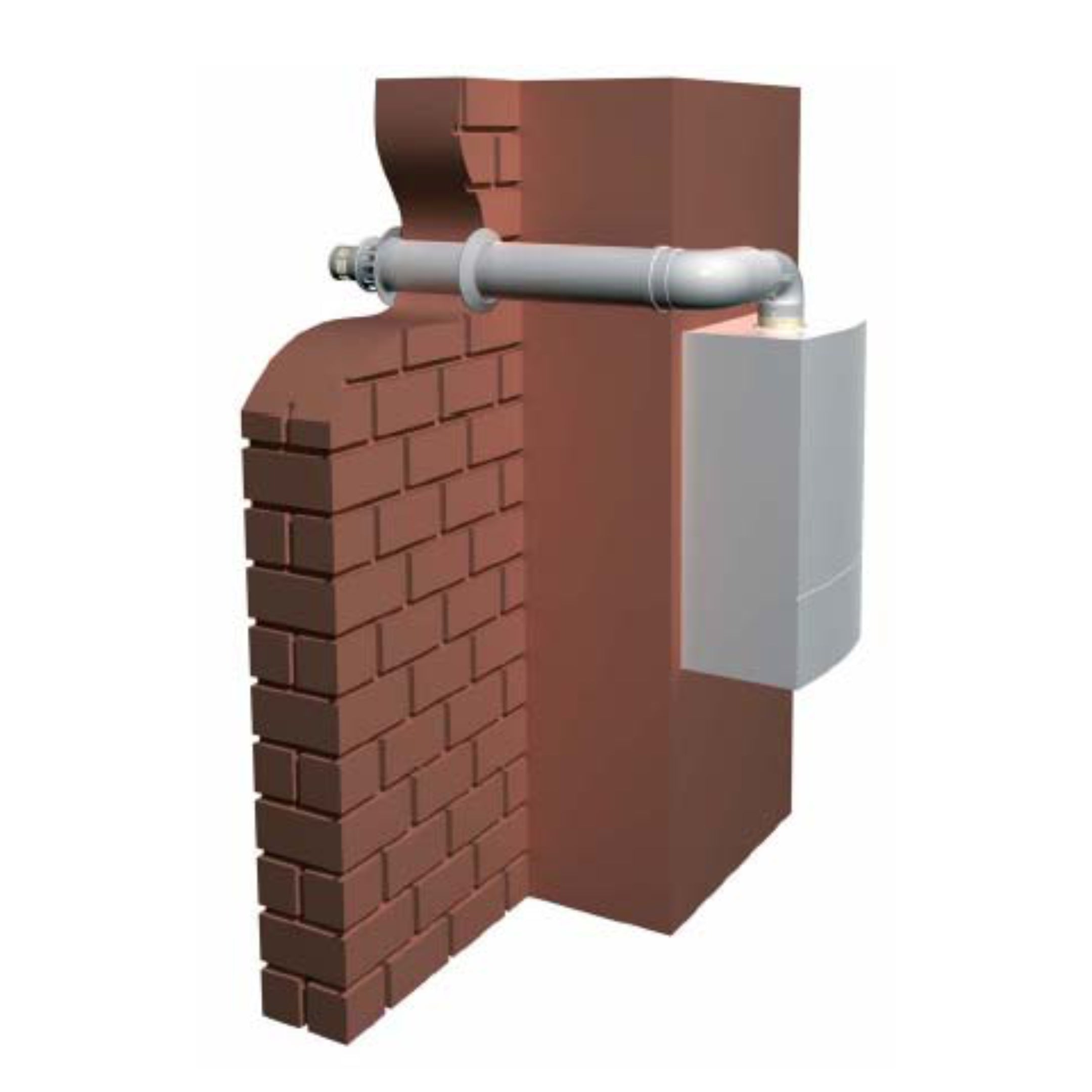 ARISTON Koaksijalni dimovodni set sa horizontalnim početkom - 1000mm Ø80/125