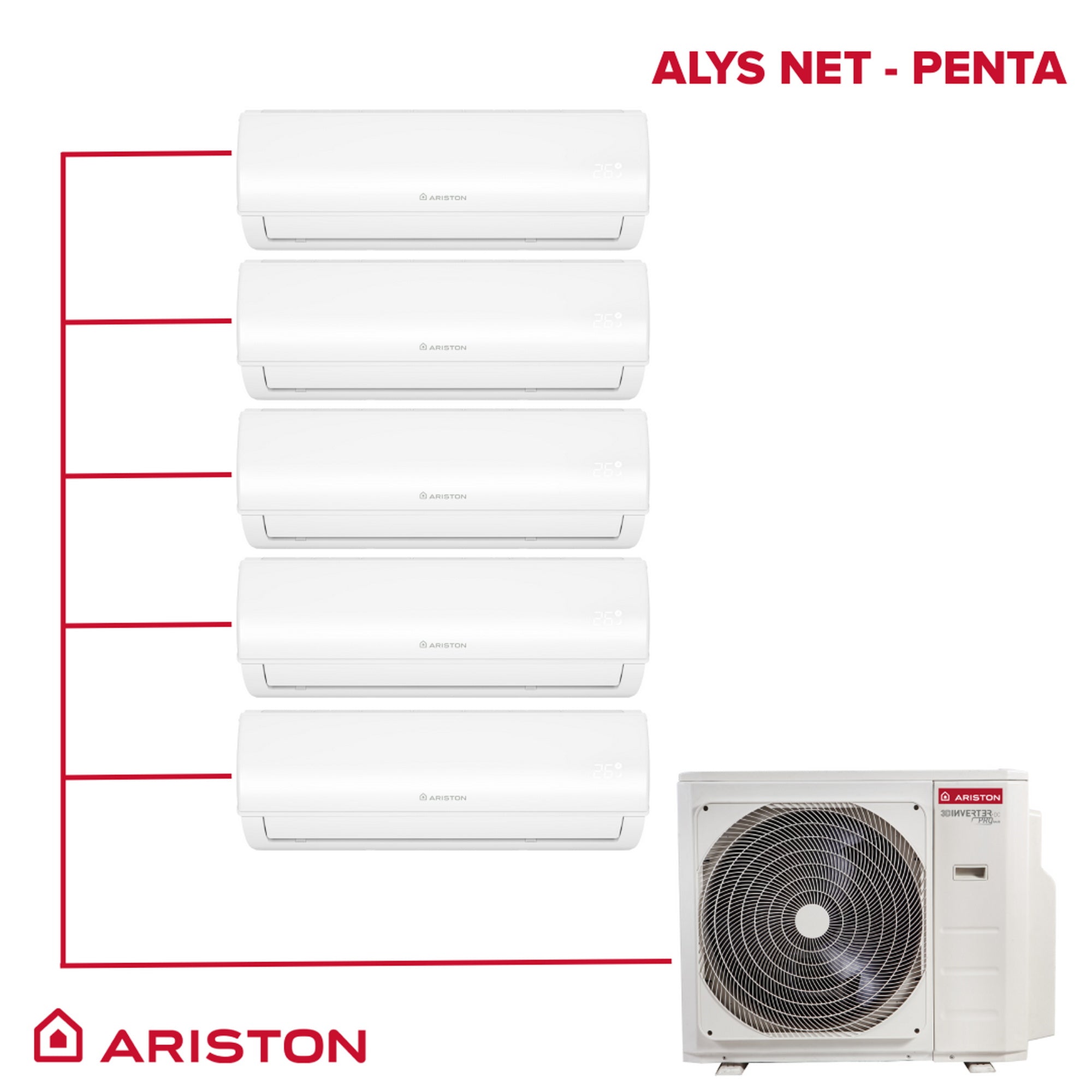 Multi split klima spoljašnja jedinica ARISTON ALYS PENTA 12 kW - 42000 BTU