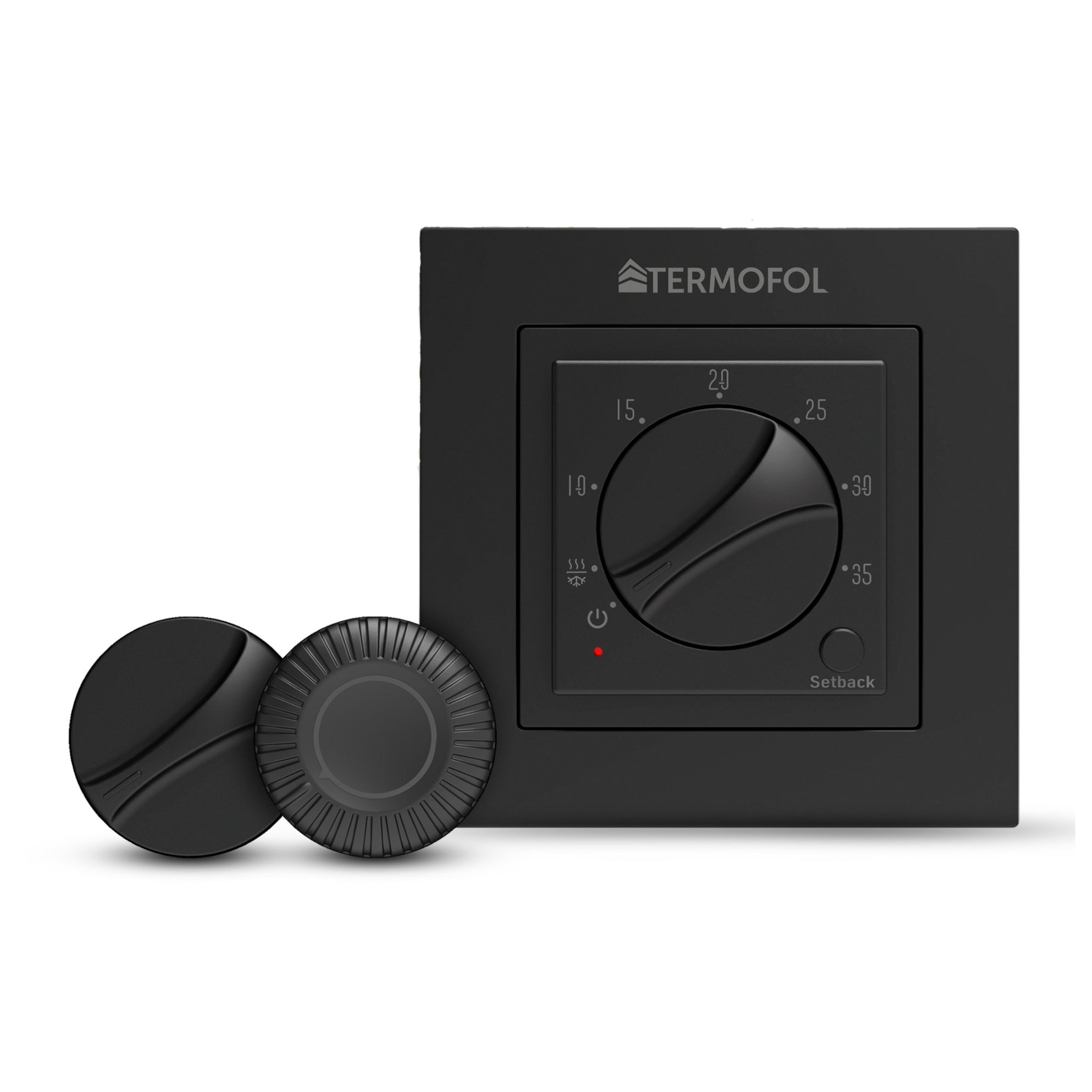 Analogni termostat za podno grejanje TERMOFOL TF-H3 Crni