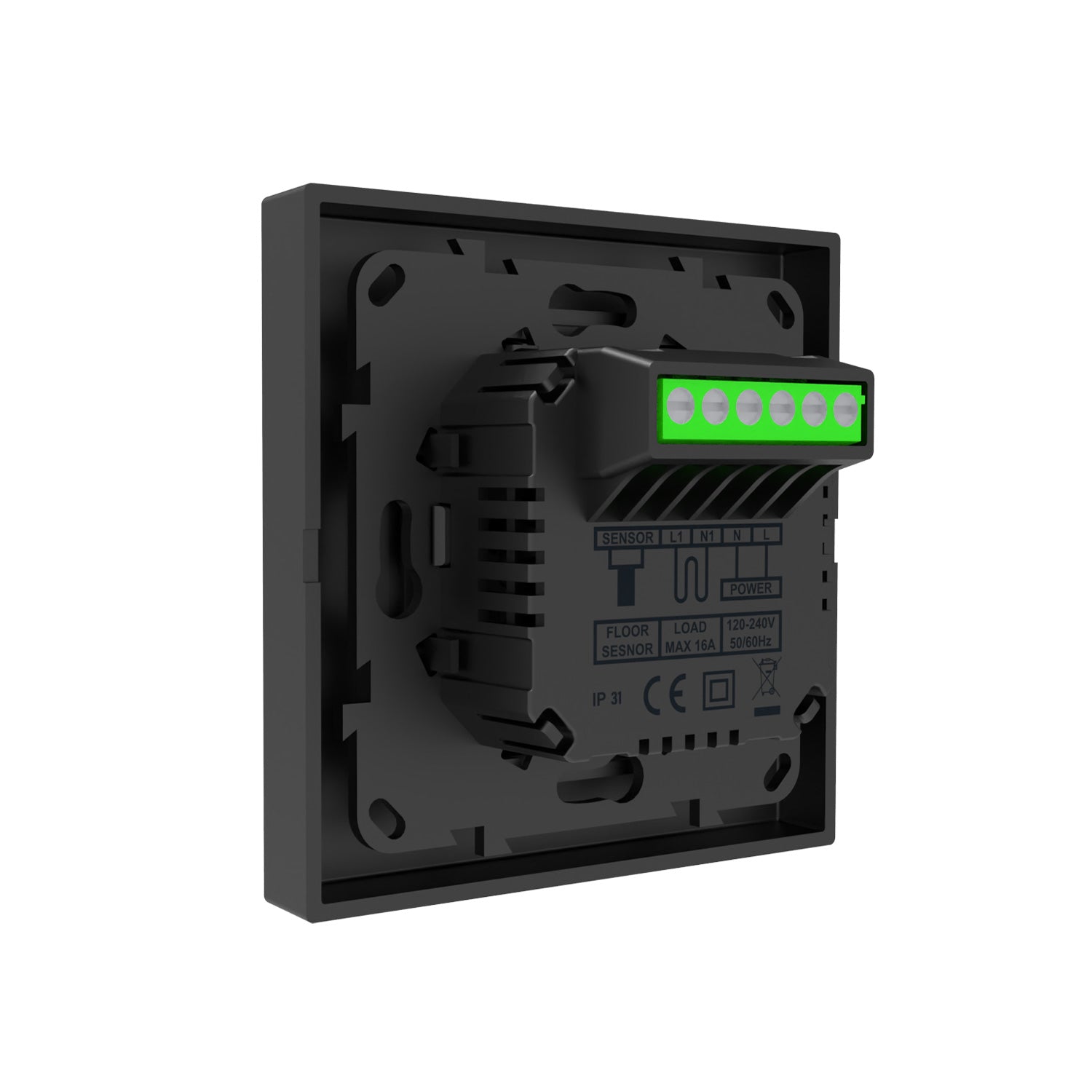 Analogni termostat za podno grejanje TERMOFOL TF-H3 Crni