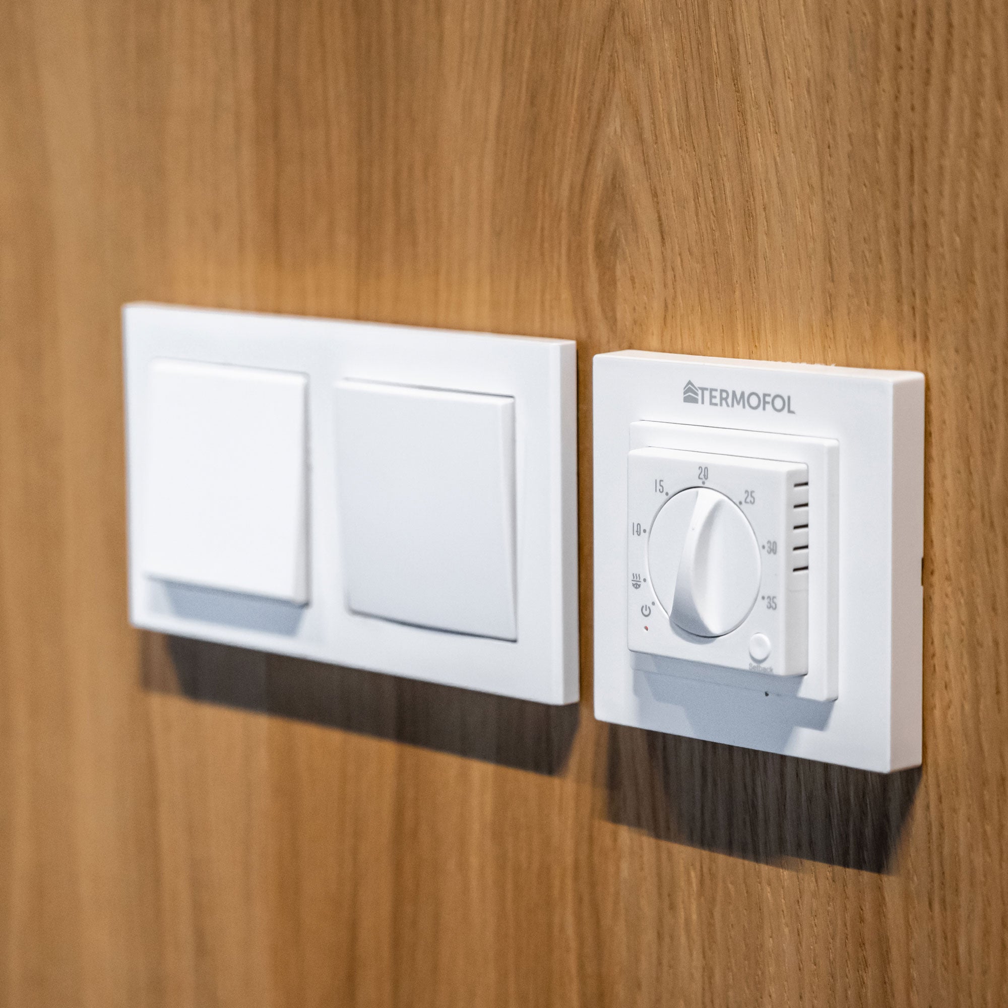 Analogni termostat za podno grejanje TERMOFOL TF-H3 Beli