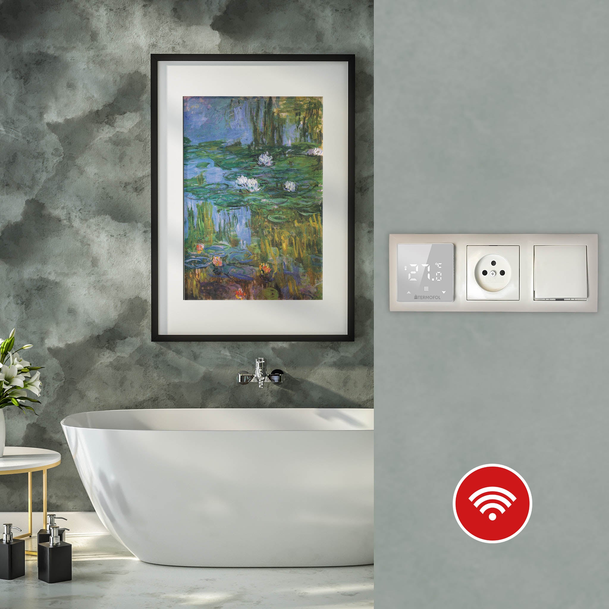 Digitalni Wi-Fi termostat za podno grejanje TERMOFOL TF-H6 Beli