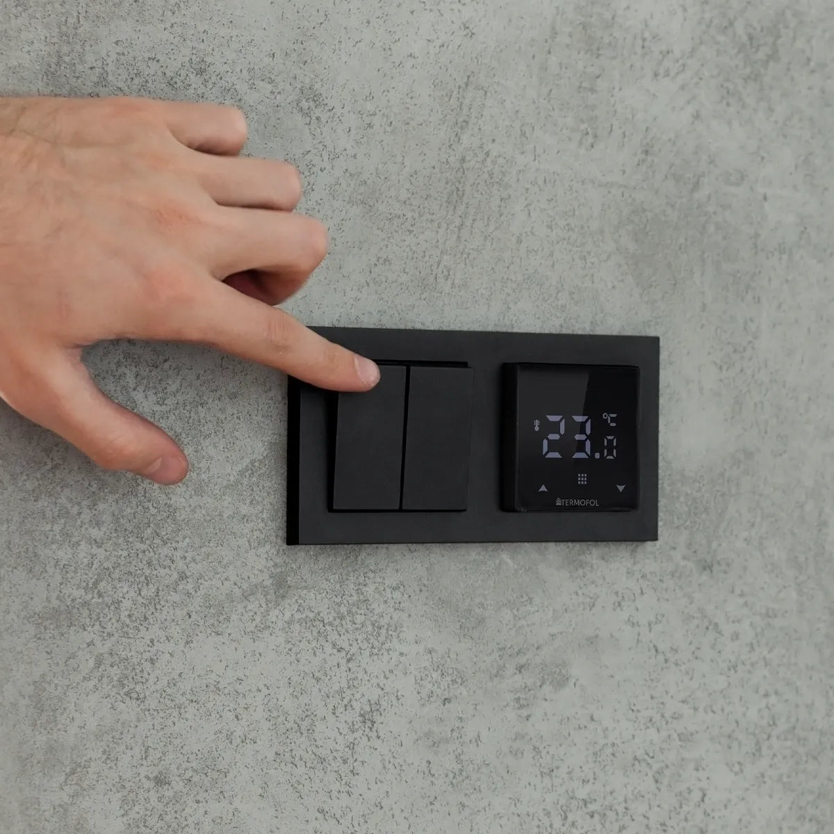 Digitalni termostat za podno grejanje TERMOFOL TF-H6 Crni