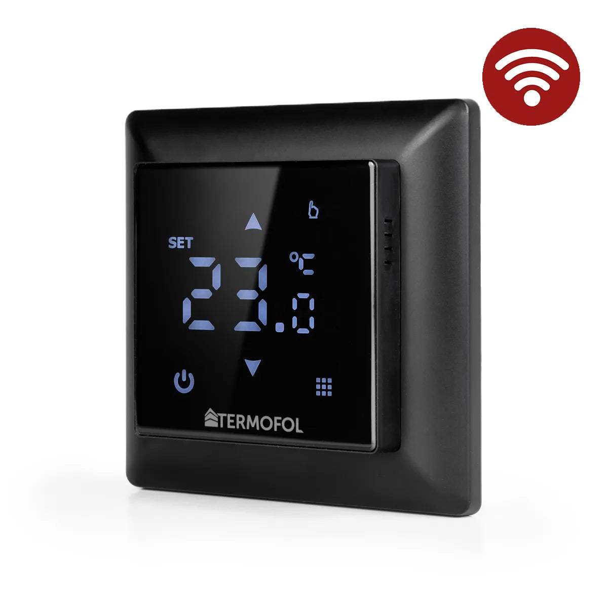 Digitalni Wi-Fi termostat za podno grejanje TERMOFOL TF-H6 Crni
